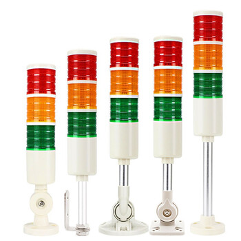 Three-color light led multi-layer warning light t50-3tj three-color alarm indicator light 24v tower light machine tool alarm light 12v three-color constant light 220v