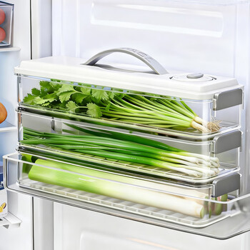 Jia helper cilantro and onion storage box refrigerator gap preservation box anti-odor packing box dumpling freezing box 5 layers