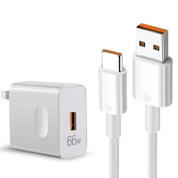Rysy is suitable for super fast charging huawei matepadse tablet charger ags5w00 flash charging cable 6a plug type-c 3c certification 66w fast charging head + 1.0 meter cable