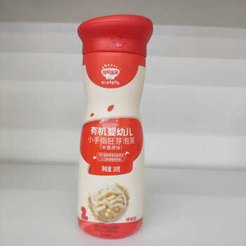 Akita manman organic puffs baby finger puffs small aircraft germ puffs baby label snacks little finger puffs (original rice flavor) 30g*1 can no specification