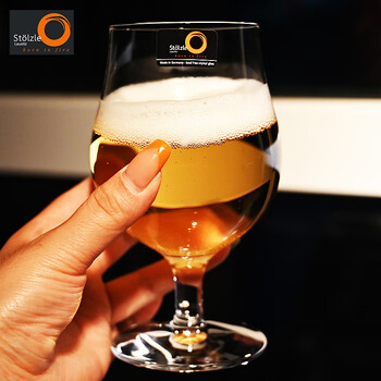 Soyate germany imported stoizie crystal glass large-capacity beer cup household juice bubble drink cup cold drink cup berlin 390ml beer cup / single without box