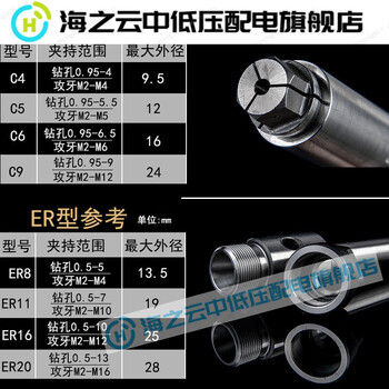 Huaiman multi-axis tapping machine universal hexagonal axis connecting rod kit. the difference between er and ct. click the upper left corner to enlarge the view.