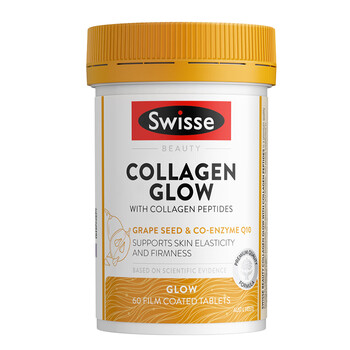 Swisse anti-sugar pills and rejuvenating capsules, collagen tablets, protein peptides, anti-aging, repairing skin and reducing loss, gold-packed collagen luminous tablets, valid for 26 years and november, 60 tablets*1 bottle