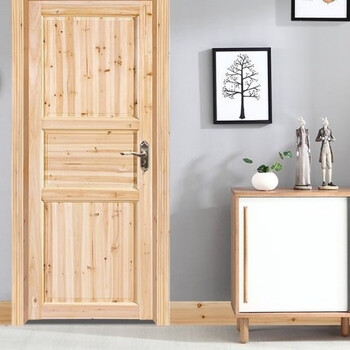 All fir old-fashioned solid wood door custom rental house simple solid wood door fir log room set door barn door customized set size consultation customer service