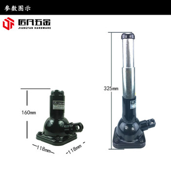 Oloey vertical tower screw jack 2-ton double-section hand-cranked machine can be used horizontally and upside down 160-325mm 2t spiral color box with free handle