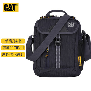 Carter (cat) crossbody shoulder bag outdoor bag 11-inch ipad tablet messenger bag for men and women black 83367 gift