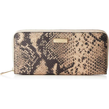 Furla women's long wallet with multiple card slots for id storage, coin compartment, zipper, snake pattern pattern, gift for girlfriend avorio g (5csk-0av00) one size