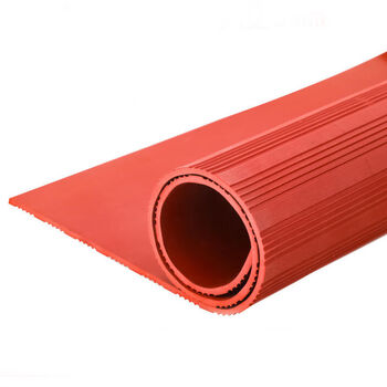 Mo peng power distribution room insulation rubber mat special mat 3/5/8/10mm rubber sheet leather mat 10m*1m*3mm red stripe 6kv high quality high elasticity