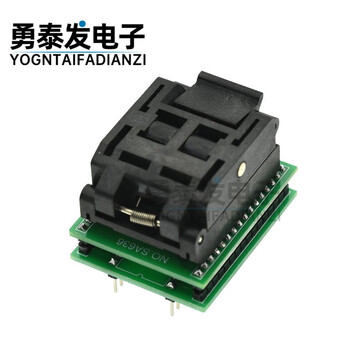 Yue changsheng qfp32 to dip32 programming socket tqfp32 fqfp32 0.8 pin pitch flip programming qfp32 to dip32
