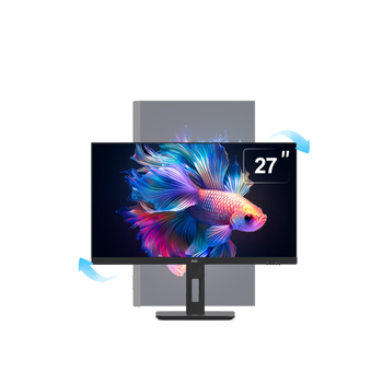 99% new aoc monitor 27-inch 2k high-definition ips screen lifting rotating base low blue light eye protection commercial design online class entertainment office computer display q27p10