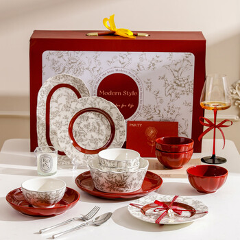 Kawashimaya tableware set, engagement, wedding, wedding gift, high-end practical special gift box for bride and groom, wedding gift/souvenir, 7-piece set for 2 people