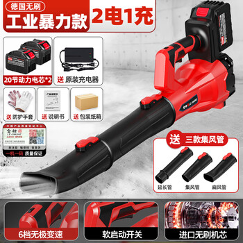 Remhe lithium battery backpack high-power powerful hair dryer industrial storm dust collector sanitation leaf blower blower snow blower six-speed industrial storm 20 knots dual battery + gift pack add to favorites/priority shipping/shipping insurance