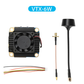 4w 6w wireless audio and video transmitter and receiver 3.3ghzvtx/vrx analog video transmission module 16ch vtx-6w
