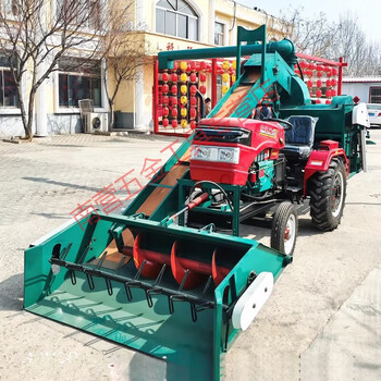 Yingtang large corn thresher self-propelled corn thresher agricultural four-wheel tractor driven fully automatic corn thresher 504 tractor with double barrel corn thresher