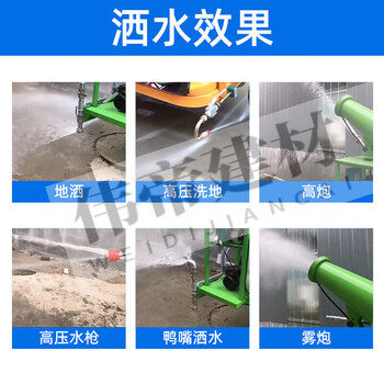 Yingtang sprinkler truck construction site new energy electric three-wheel fog cannon sprinkler truck garden greening high-pressure cleaning water cannon truck national bank quality certificate can be customized for awnings