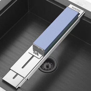 Yeyu extra thick stainless steel knife grinder household whetstone stand adjustable fixed anti-slip grinder sink rack main image model upgrade extra thick galvanized knife grinder