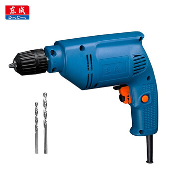 Dongcheng hand electric drill electric screwdriver wjz300-10k hand electric drill household adjustable speed electric drill power tool self-locking