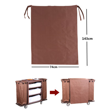 Bonison hotel room linen cart cleaning cart work cart door cart dust-proof bag anti-dirty cloth cover cloth long cover cloth