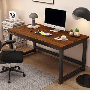 Xingkai computer desk office home training desktop trial long table e-sports table 40 square thick legs study table bgz785 walnut color upgraded bold 40 square table legs 100*60