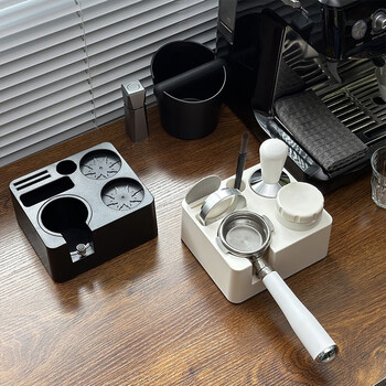 Sanqi slot machine accessories base powder spreader set italian style powder spreader press hammer three-piece set machine tool storage 51mm black abs three-leaf powder spreader