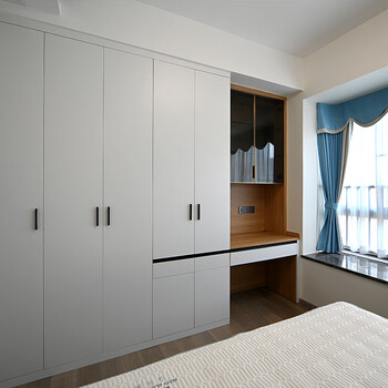 Piano whole house customized enf board integrated wardrobe bedroom walk-in wardrobe multi-functional wardrobe cloakroom cabinet furniture package booking fee (consult customer service for the plan)