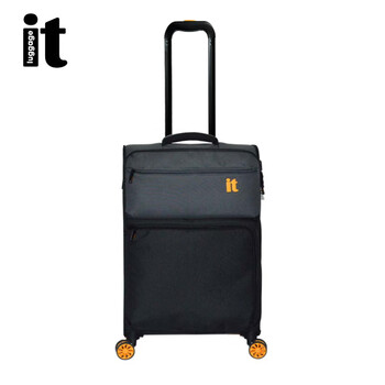Luggage it british itluggage suitcase aluminum trolley universal wheel ultra-light large capacity password lock boarding suitcase pewter/black 1519 aluminum trolley 28 inches