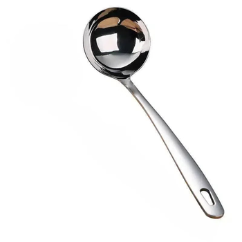 Fat donglai's same style stainless steel soup spoon, thickened 304 stainless steel spoon, household long-handled anti-scalding soup spoon with leakage, food-grade hot pot soup spoon, 1 ultra-thin model