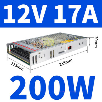 Delixi electric delixi dc switching power supply 5v transformer 220 to 24 monitoring 12 volt w0 high power 500w3a12v 200w/12v17a