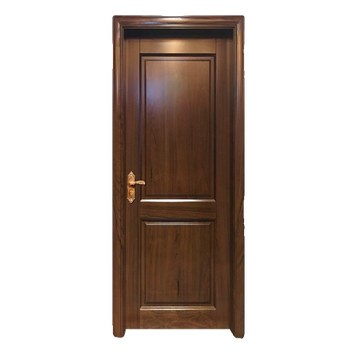 Puqin walnut door custom african red walnut log door bedroom door set room interior door new chinese style walnut log customization