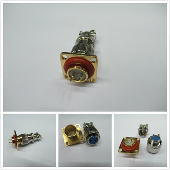 Vacuum box aviation plug glass sintered sealed connector air sealed aviation plug aviation plug 1202 2 core