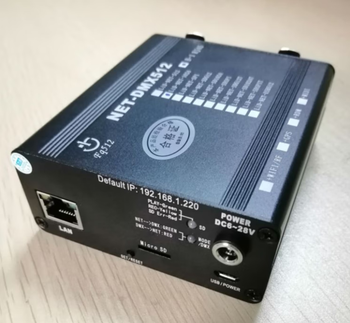 Artnet network to dmx512 controller 1024 channel ip network 512 console connection wysiwyg lid-net-b512 (single network port without screen)