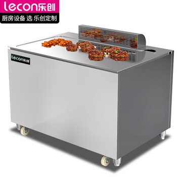 Lecon (lecon) teppanyaki commercial western restaurant japanese-style electromagnetic grill equipment electric heating can be customized for large hotels grilled steak teppanyaki fried rice electric griddle equipment square luxurious electromagnetic model 1800*800*800