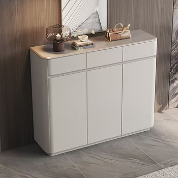 Qiuke shoe cabinet door entrance cabinet home painted entrance cabinet integrated wall balcony large capacity light luxury storage cabinet