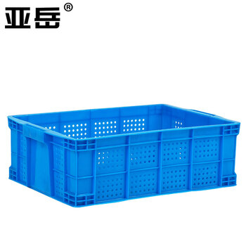 Yayue plastic basket frame turnover box thickened hollow storage box large express logistics basket livestock industry plastic frame storage box miscellaneous basket outer 505*345*165mm blue