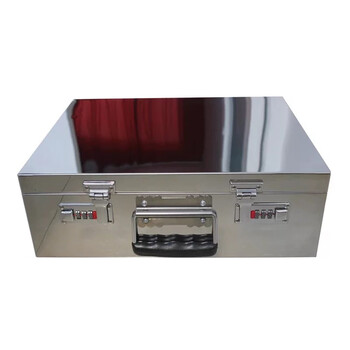 Dixin stainless steel box with lock and thick seal box storage 304 piggy bank bills double lock money box tool box custom-made length 40 width 30 height 20 double password