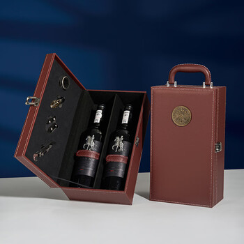 Zhejiang lafite red wine packaging box, high-end double lafite special gift box, leather box, single wooden box, wine box, wine box, double coffee, lafite, empty box