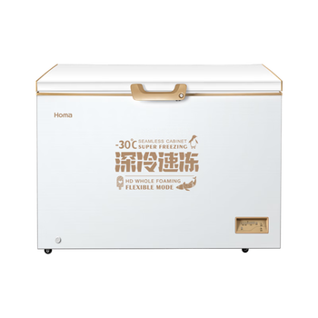 Homa 316 liter commercial refrigerator freezer household first-class energy efficiency computer temperature control refrigeration freezer horizontal freezer deep cold brown 316l