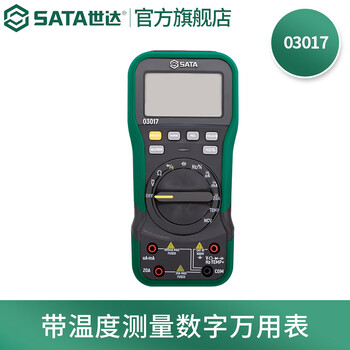 Sata digital multimeter handheld type with frequency and temperature measurement type true rms type 03005-03079 optional digital multimeter with temperature measurement 03017