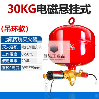 Suspended heptafluoropropane fire extinguisher 4/6/10kg machine room gas xinlin automatic fire extinguishing device fire ball 30kg electromagnetic suspended heptafluoropropane extinguisher customized model