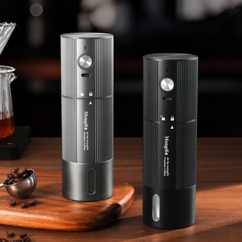 Mongdio bean grinder electric coffee bean grinder rechargeable coffee machine portable steel core grinder t2 electric bean grinder - silver