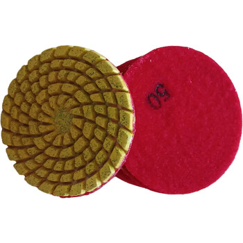 Wen yijia 4-inch resin dry grinding disc floor grinding machine grinding disc thickened concrete grinding disc cured polishing 50 mesh 12 pieces