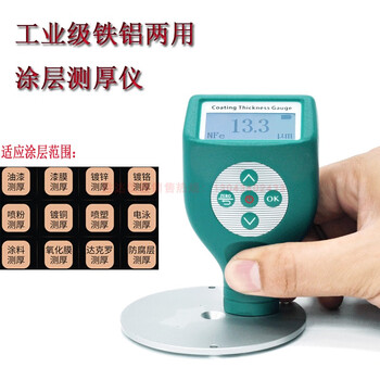 Oluoxun customized coating thickness gauge high-precision galvanized chromium layer spray electrophoresis oxidation film paint surface detection industrial film measurement iron and aluminum dual-purpose standard version 0-1500um iron and aluminum