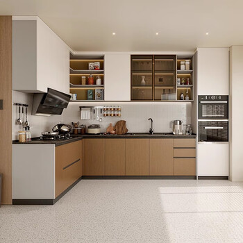 Sofia customized home integrated cabinet l-shaped modern simple whole house customized stove and cupboard integrated decoration set