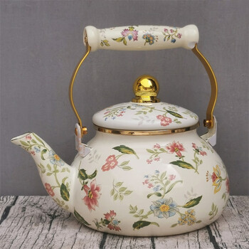 Hao mei thickened enamel kettle, cold kettle, coffee, milk tea kettle, traditional chinese medicine kettle, gas induction cooker, universal, aromatic 2.5l