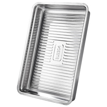 Kaosen dumpling storage box 304 stainless steel household refrigerator special quick-frozen storage box food preparation wonton tray 1 layer 1 cover 33.5*23*4.5cm 1 natural color