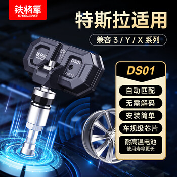 Iron general tesla model3/y/x adapted tire pressure sensor tire monitor with built-in automatic matching