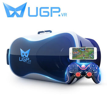 Ugp all-in-one vr glasses 4k game console virtual reality 3d head-mounted vip theater free remote control version - nano eye protection immersive version