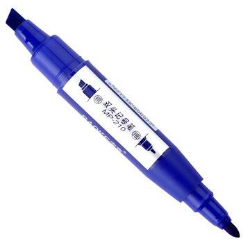 Baoke paint marker mp-210 large double-headed blue 1 piece