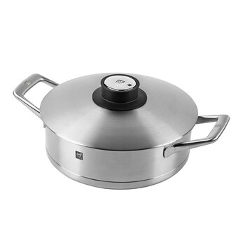 Zwilling german twinolympii olin second generation uncoated stainless steel pot 0 coating wok soup pot 24 cm 3.3 liter double ear frying pan