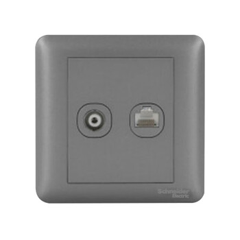 Schneider changyi+ series fluorescent gray tv information socket a3g52tv_rj5e_sl tv+ information socket changyi+ fluorescent gray
